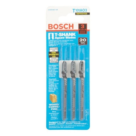 Bosch T101A03 3 in. Jig Saw Blade - 20T CD3 29217
